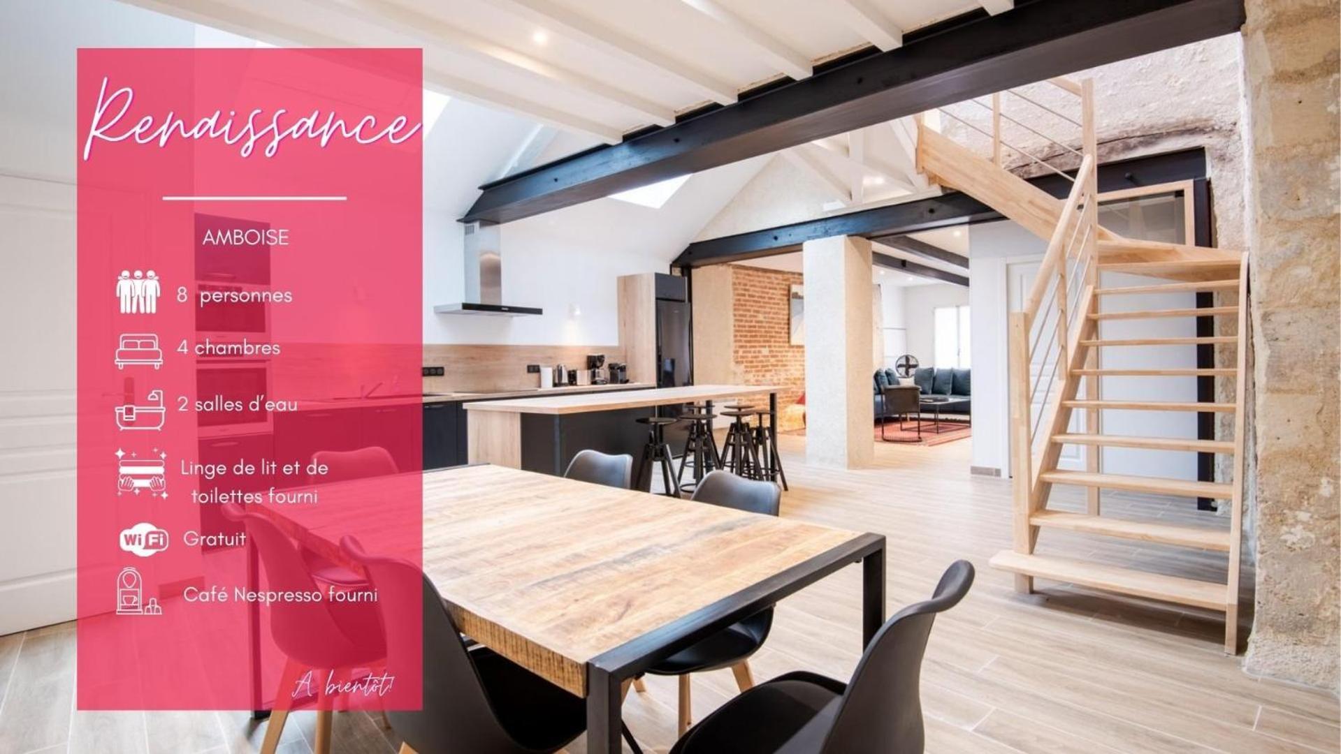 La Maison Renaissance - Gite 8Prs อองบวส ภายนอก รูปภาพ